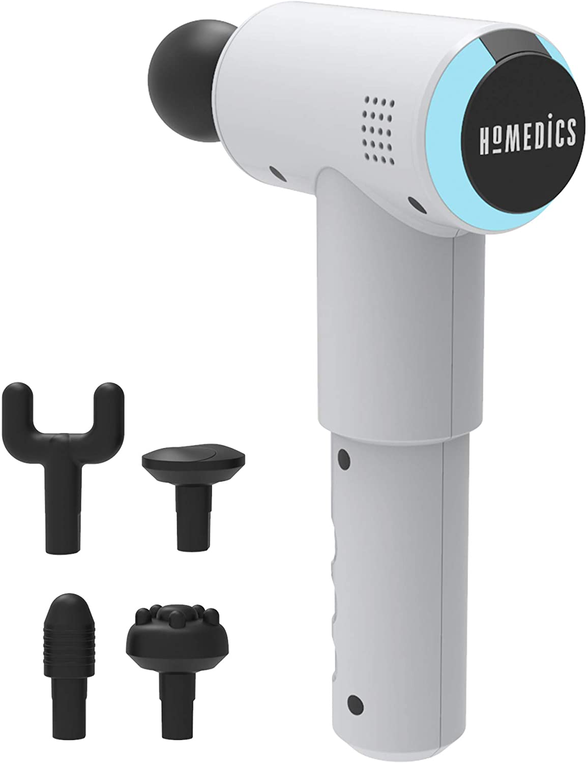 HoMedics Massage Gun for Deep Tissue Muscle Physio Therapy, Rechargeable Handheld Sports Massager